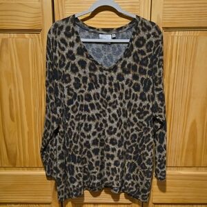 Dantelle Animal Print Knit Top